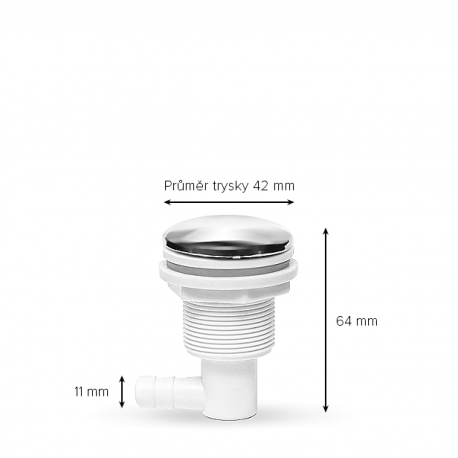 Vzduchová tryska do vířivky AIR JET NEW - 43 mm/ 1,75" (Bez otvorů)