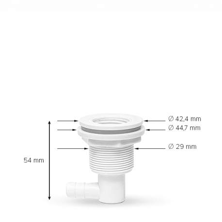 Vzduchová tryska do vířivky AIR JET NEW - 43 mm/ 1,75" (Bez otvorů)