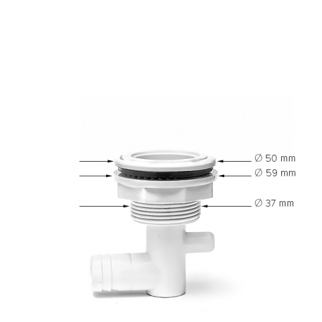 Tělo k masážní trysce NEREZ MINI statická – bodová 54 mm/ 2″ - KOMPLETNÍ