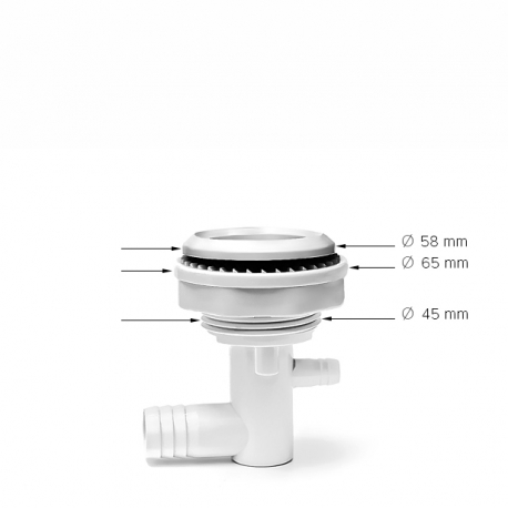 NEREZ MIDDLE Jet Masážní rotační tryska 62 mm/ 2,5″ - KOMPLETNÍ