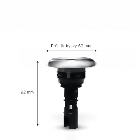 NEREZ MIDDLE Jet Masážní rotační tryska 62 mm/ 2,5″ - KOMPLETNÍ
