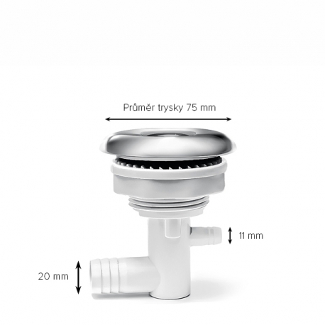 NEREZ BIG Jet Masážní rotační tryska 75 mm/ 3″ - KOMPLETNÍ