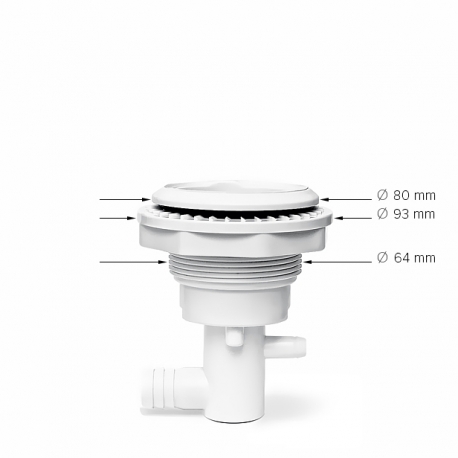 NEREZ COMBO BIG Jet Masážní jednorotační tryska 86 mm/ 3,5″ - KOMPLETNÍ