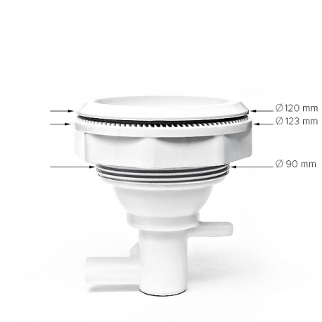 Masážní tryska NEREZ BIG rotační 126 mm/ 5″ - KOMPLETNÍ