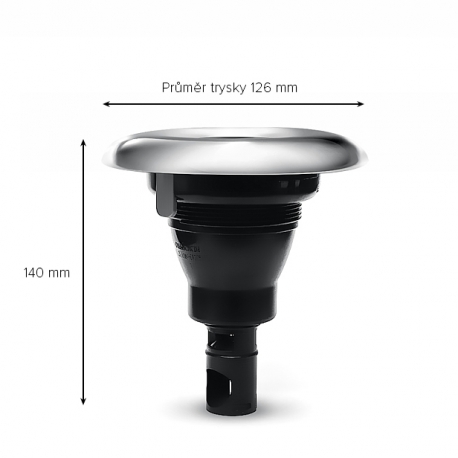 Masážní tryska NEREZ BIG rotační 126 mm/ 5″ - KOMPLETNÍ