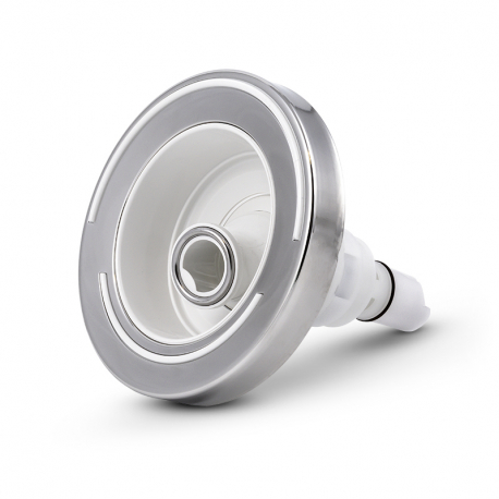CMP- Masážní tryska Endorphin Pulse Jet - jedno rotační - bílá - nerez - 124 mm - 5" - SAMOSTATNÁ