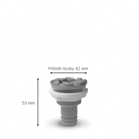 Cirkulační tryska - Průměr 42mm