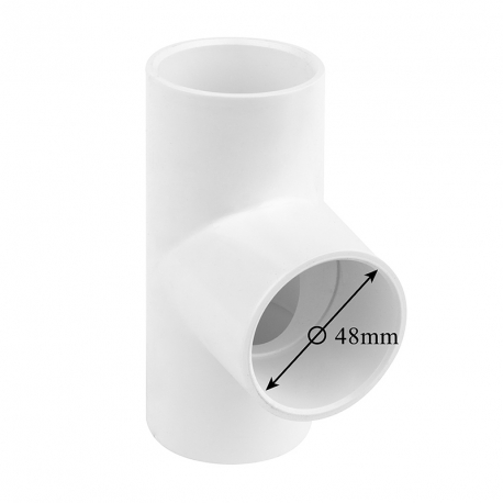 T – kus 90° k nalepení na hadici (Ø 48 mm)