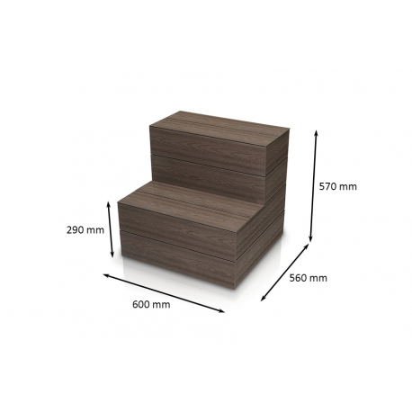 Schodiště Lacan COMPACT - S01/AMERICAN WALNUT