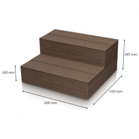Schodiště Lacan COMPACT - MINI - S01/AMERICAN WALNUT