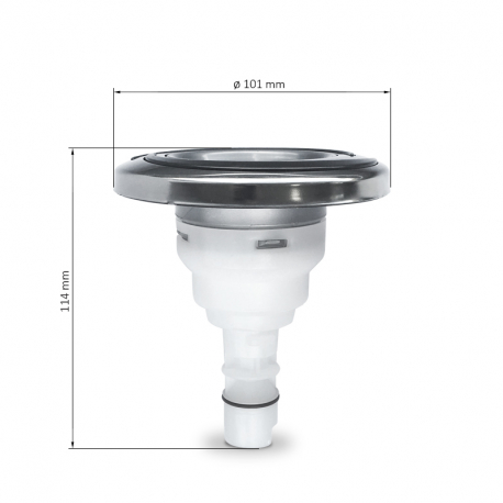 CMP - Masážní tryska Jet Roto Nerez - Proudová Rotační - 101 mm - 4" - SAMOSTATNÁ